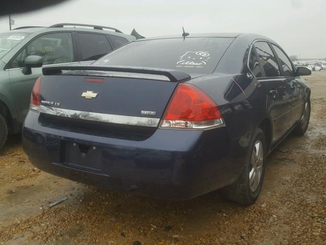 2G1WB58K781376680 - 2008 CHEVROLET IMPALA LS BLUE photo 4