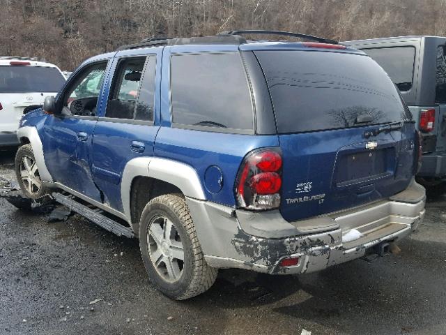 1GNDT13S752118707 - 2005 CHEVROLET TRAILBLAZE BLUE photo 3