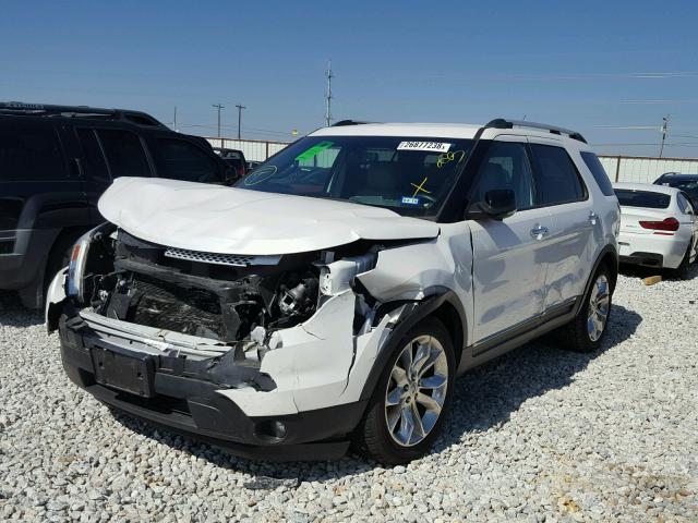 1FM5K7D87DGA12096 - 2013 FORD EXPLORER X WHITE photo 2