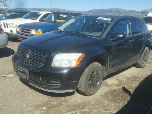 1B3HB28B37D541112 - 2007 DODGE CALIBER BLACK photo 2