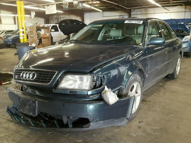 WAUKA84A9SN059848 - 1995 AUDI S6 GREEN photo 2