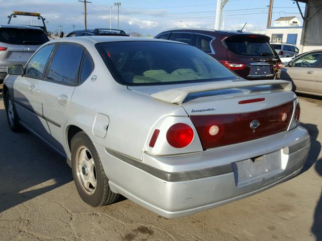 2G1WF52E849270404 - 2004 CHEVROLET IMPALA SILVER photo 3