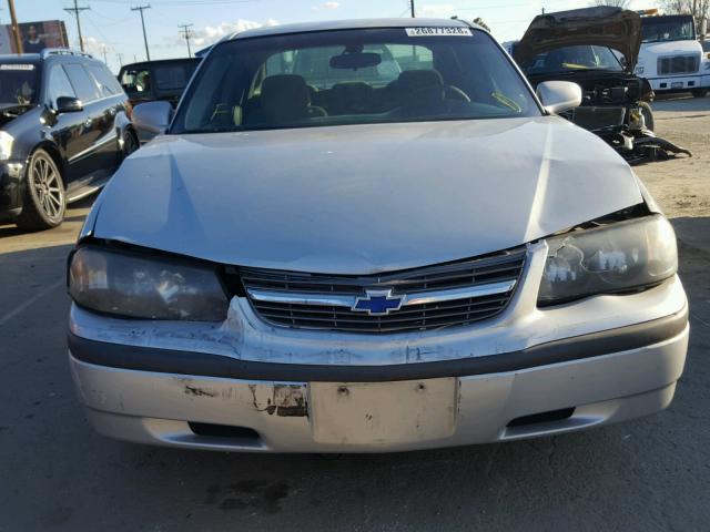 2G1WF52E849270404 - 2004 CHEVROLET IMPALA SILVER photo 9