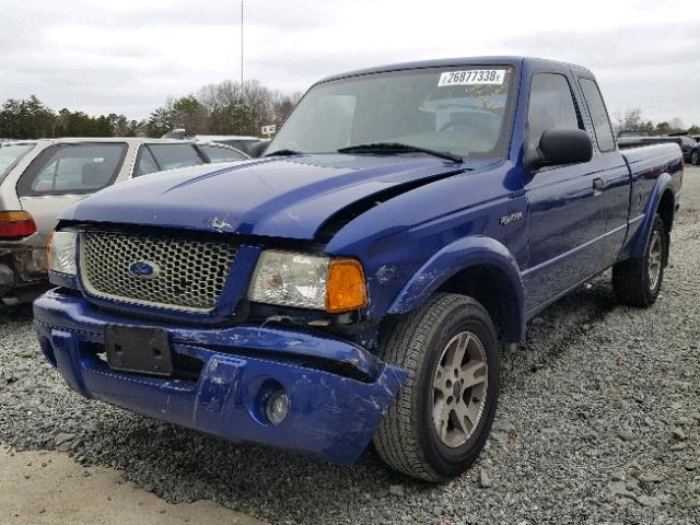 1FTYR14V93TA23297 - 2003 FORD RANGER SUP BLUE photo 2