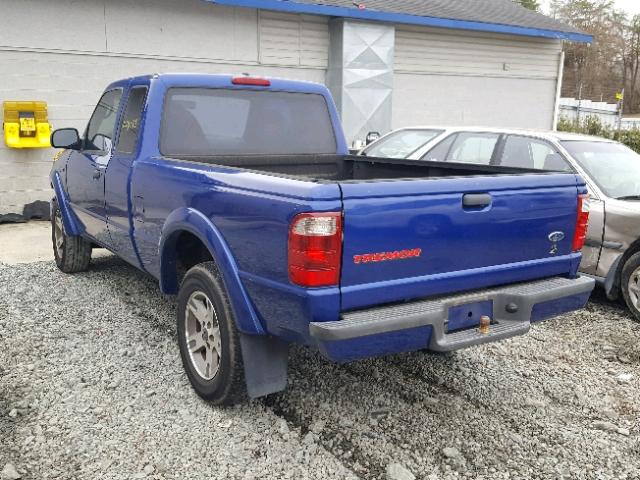 1FTYR14V93TA23297 - 2003 FORD RANGER SUP BLUE photo 3