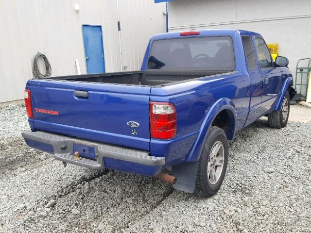 1FTYR14V93TA23297 - 2003 FORD RANGER SUP BLUE photo 4