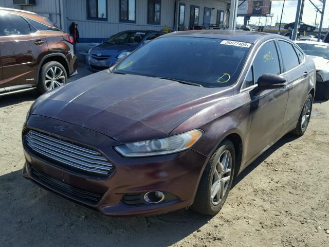 3FA6P0HR0DR209162 - 2013 FORD FUSION SE ORANGE photo 2