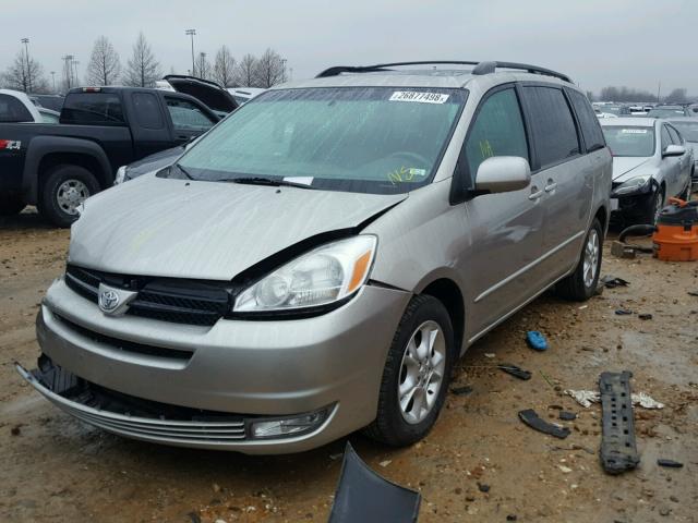 5TDZA22C85S300168 - 2005 TOYOTA SIENNA XLE TAN photo 2