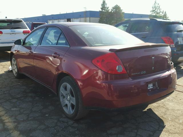 1G2ZG57B684159489 - 2008 PONTIAC G6 BASE RED photo 3