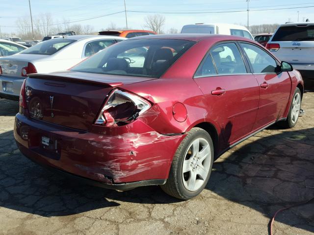 1G2ZG57B684159489 - 2008 PONTIAC G6 BASE RED photo 4