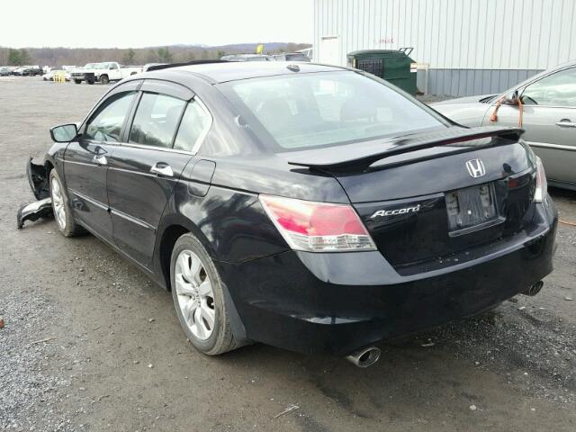 1HGCP36838A003764 - 2008 HONDA ACCORD EXL BLACK photo 3