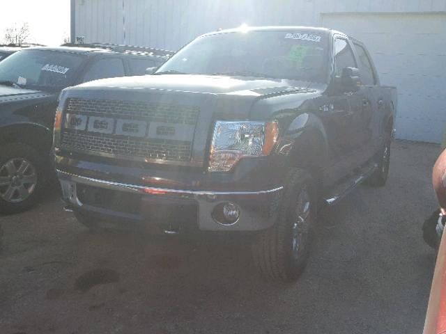 1FTFW1EF1DKF18107 - 2013 FORD F150 SUPER BLACK photo 2