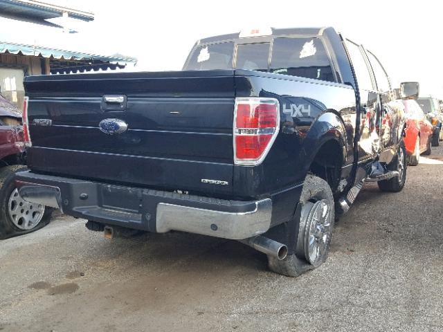 1FTFW1EF1DKF18107 - 2013 FORD F150 SUPER BLACK photo 4