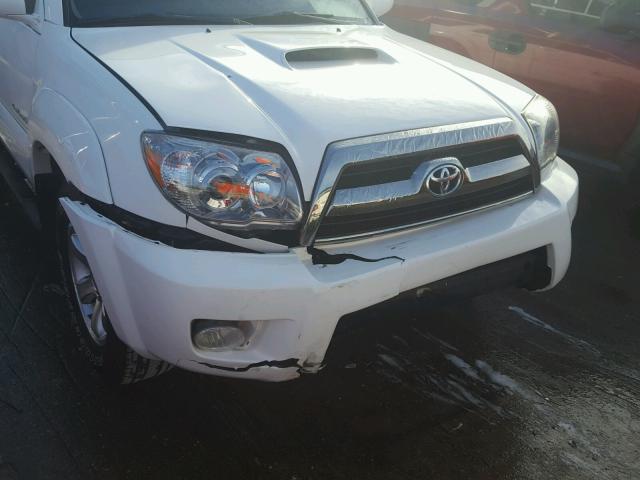 JTEBU14R568059787 - 2006 TOYOTA 4RUNNER SR SILVER photo 9