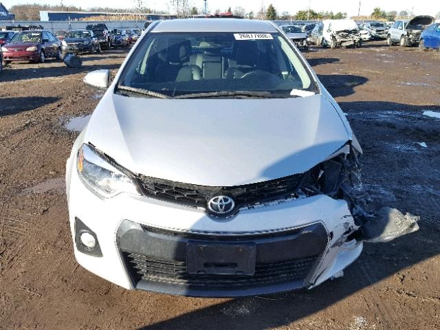 2T1BURHE4FC393615 - 2015 TOYOTA COROLLA L SILVER photo 9