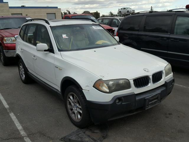 WBXPA73434WC38226 - 2004 BMW X3 2.5I WHITE photo 1