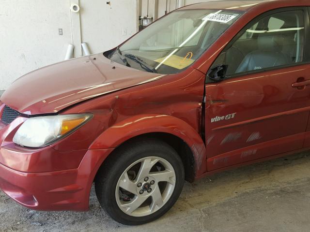 5Y2SN62L13Z451099 - 2003 PONTIAC VIBE GT MAROON photo 9