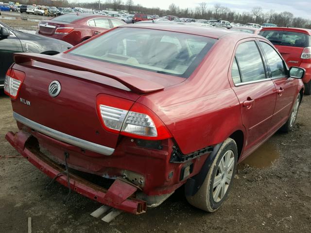 3MEFM07Z36R636387 - 2006 MERCURY MILAN RED photo 4