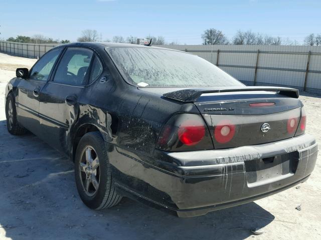 2G1WH52K359218339 - 2005 CHEVROLET IMPALA LS BLACK photo 3