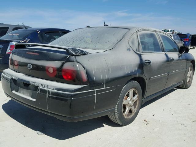 2G1WH52K359218339 - 2005 CHEVROLET IMPALA LS BLACK photo 4