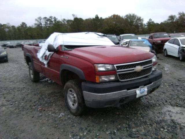 1GCHC24U75E316511 - 2005 CHEVROLET SILVERADO BURGUNDY photo 1