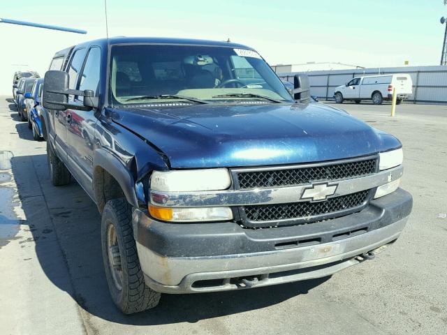 1GCHK23142F156944 - 2002 CHEVROLET SILVERADO BLUE photo 1