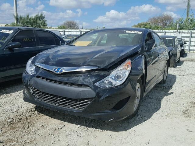 KMHEC4A40CA058920 - 2012 HYUNDAI SONATA HYB BLACK photo 2