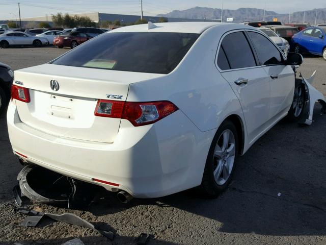 JH4CU2F66AC030045 - 2010 ACURA TSX WHITE photo 4