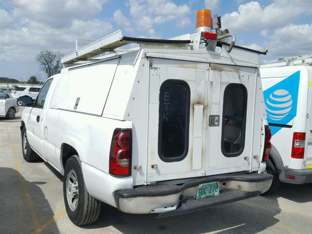 1GCEC14X77Z148128 - 2007 CHEVROLET SILVERADO WHITE photo 3