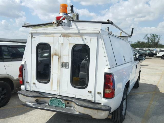 1GCEC14X77Z148128 - 2007 CHEVROLET SILVERADO WHITE photo 4