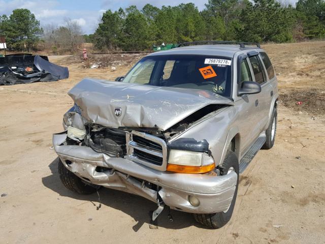 1B4HS48NX2F137996 - 2002 DODGE DURANGO SL SILVER photo 2