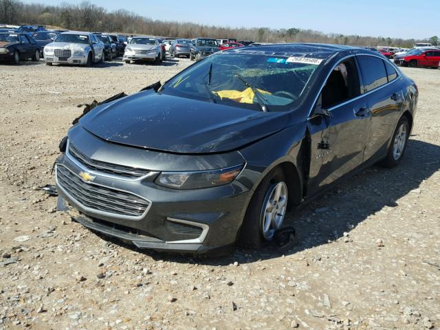 1G1ZB5ST7HF181931 - 2017 CHEVROLET MALIBU LS GRAY photo 2