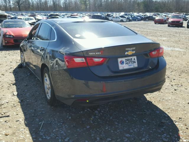 1G1ZB5ST7HF181931 - 2017 CHEVROLET MALIBU LS GRAY photo 3