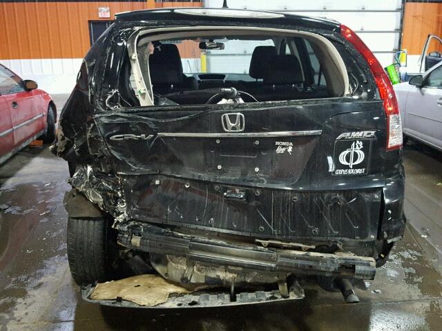 2HKRM4H7XEH114165 - 2014 HONDA CR-V EXL BLACK photo 9