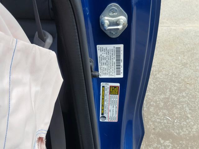 2HGFG3B10CH538261 - 2012 HONDA CIVIC EXL BLUE photo 10