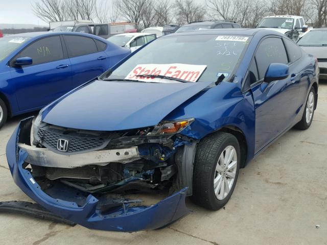 2HGFG3B10CH538261 - 2012 HONDA CIVIC EXL BLUE photo 2