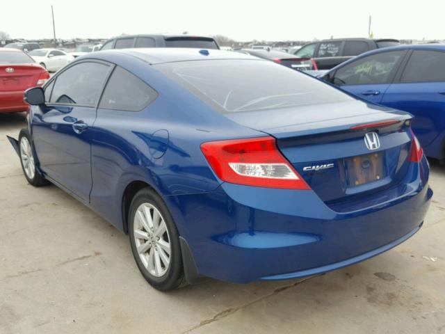 2HGFG3B10CH538261 - 2012 HONDA CIVIC EXL BLUE photo 3