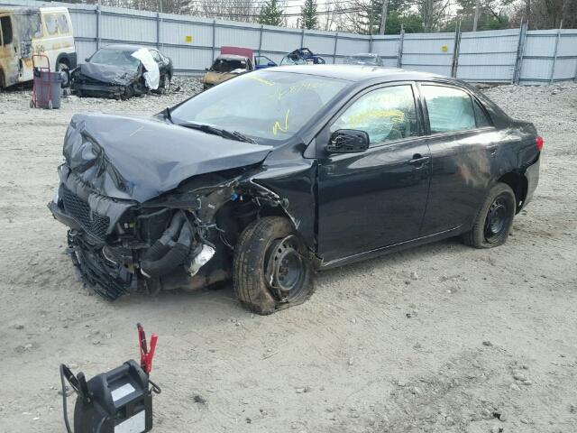 1NXBU4EE6AZ341059 - 2010 TOYOTA COROLLA BA BLACK photo 2