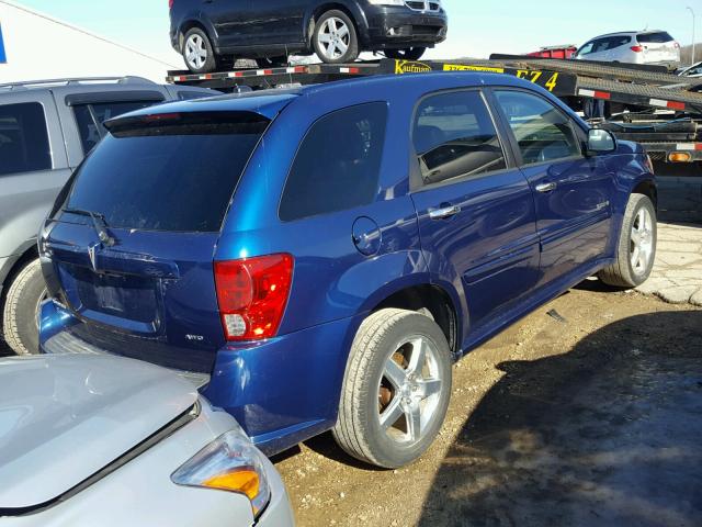 2CKDL737586019925 - 2008 PONTIAC TORRENT GX BLUE photo 4