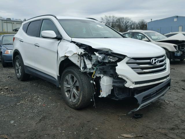 5XYZUDLB2EG223187 - 2014 HYUNDAI SANTA FE S WHITE photo 1