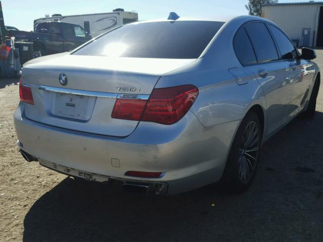 WBAKA83509CY34581 - 2009 BMW 750 I SILVER photo 4