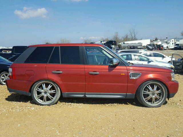 SALSH234X6A974169 - 2006 LAND ROVER RANGE ROVE BURGUNDY photo 9