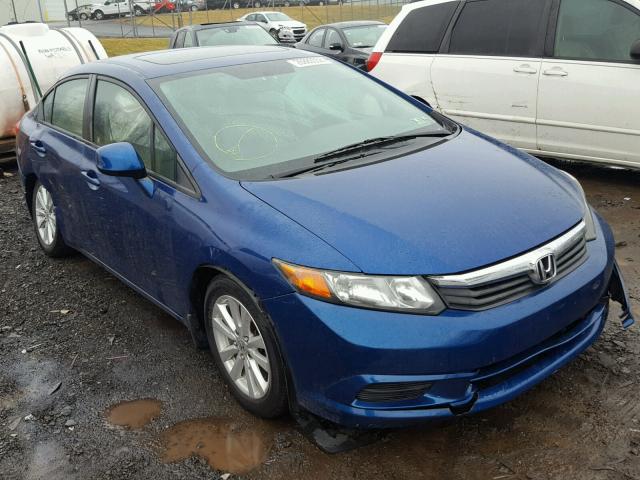 19XFB2F92CE314783 - 2012 HONDA CIVIC EXL BLUE photo 1