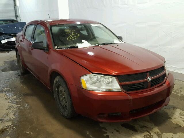 1B3LC46K58N647742 - 2008 DODGE AVENGER SE RED photo 1