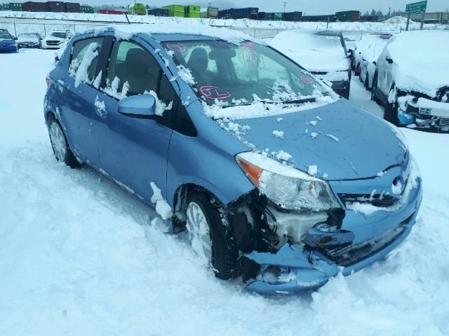 JTDKTUD36CD522592 - 2012 TOYOTA YARIS BLUE photo 1