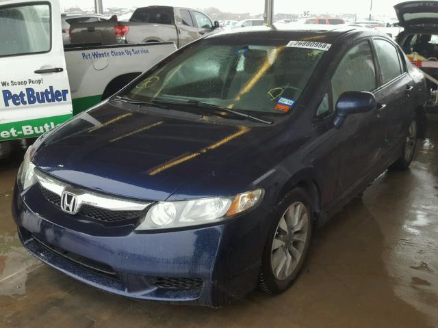 19XFA1F88AE026820 - 2010 HONDA CIVIC EX BLUE photo 2