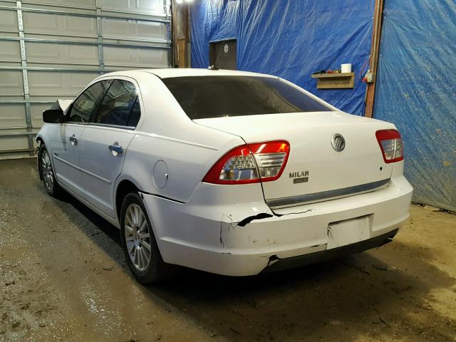 3MEHM08Z67R646548 - 2007 MERCURY MILAN PREM WHITE photo 3