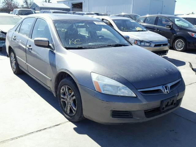 1HGCM56816A032567 - 2006 HONDA ACCORD EX GRAY photo 1