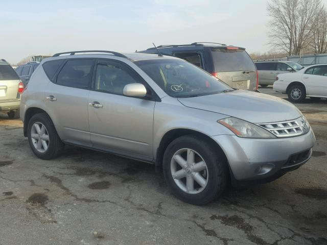 JN8AZ08W93W208760 - 2003 NISSAN MURANO SL SILVER photo 1