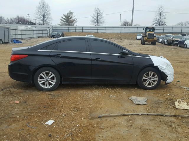 5NPEB4AC6BH010487 - 2011 HYUNDAI SONATA GLS BLACK photo 9